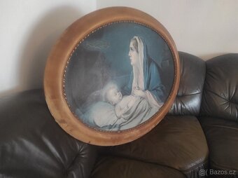 Starožitný svatý obraz velký - 5