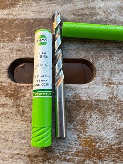 RECA - sada - spirálové vrtáky válcová stopka - 5