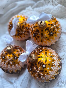 Ručně malované vánoční ozdoby - 5