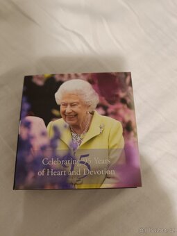 Stříbrná mince UK 95. narozeniny královny Alžběty II.RRR - 5