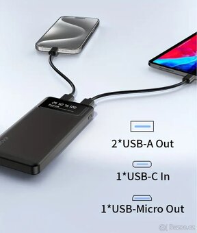 EAGET® 10.000mAh nabíječka, powerbanka - NOVÁ - 5