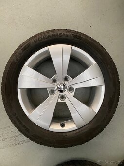 Zimní sada originál Škoda Alu kol R17 - 5