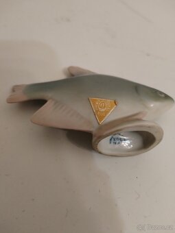 Retro porcelánová rybička Royal Dux. - 5