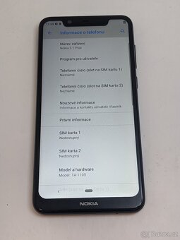 Nokia 5.1 Plus 3/32gb black. Záruka 6 měsíců. - 5