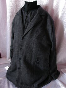 Pánský zimní kabát zateplený se stojákem vel.XL. - 5