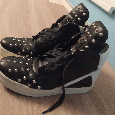 Pánské, stylové high top boty s nýty - Velikost 44 - 5