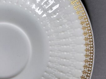 Vintagní moka šálek s podšálkem. - 5