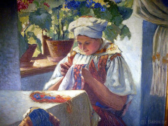 Obraz Vyšívačka - Vojtěch Pernica - 5