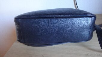 Černá kožená kabelka BORSE IN PELLE - 5