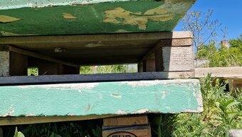 Betonový pingpongový stůl před renovací - 5