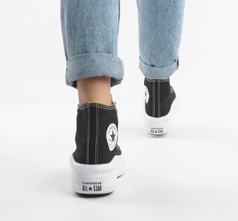 Černé Converse z Ameriky, vel. 38- jako nové - 5