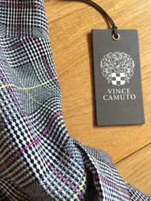Nové luxusní kostkované šaty Vince Camuto, vel. L - 5