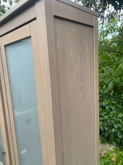 IKEA Hemnes vitríny - šedohnědé - 2 kusy - 5
