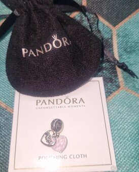 Pandora Mum přívěsek na náramek růžové srdíčko 925 - 5