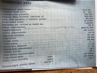 Míchačka MBM 65 - 5