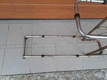 chrom - chromovaný květinový stojan - stolek THONET - 5