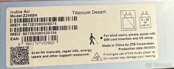 ZTE Nubia Air 5G 8GB RAM/256GB - zlatý - 5