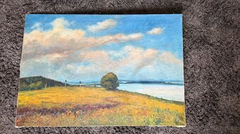 Velký obraz malíře Ota Bubeníček 56.rozm. 100x70 cm - 5
