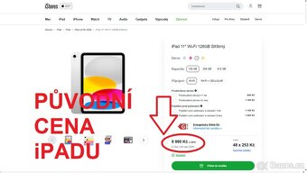 Apple iPad A16 128GB nabíječka kabel obal stylus - SLEVA - 5