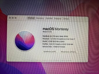 Macbook Air 2,2 i7,8gb ram,512 Gb, Nová baterie - 5