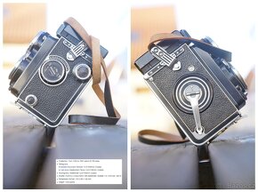Sleva: Rolleiflex 2.8C s Planarem 80mm (1954-55), Rollei 6×6 - 5