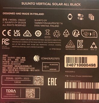 Hodinky Suunto Vertical - 5