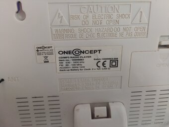 Stereo systém OneConcept s CD, rádiem a USB/SD přehrávačem - 5