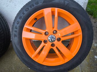 Alu kola Škoda, VW 6Jx15H2 ET 40 s pneu 185/60R15 - 5
