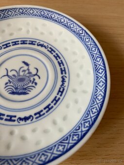 Nový šálek s podšálkem z čínského porcelánu - průsvitné boky - 5