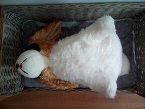 Plyšový pes plyšák RETRO starožitný - 5