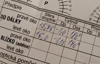 Dioptrické brýle na dálku +6 - 5