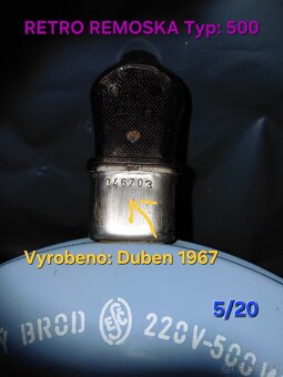 Sběratelský unikát: Retro Remoska (1967) Typ 500 - 5