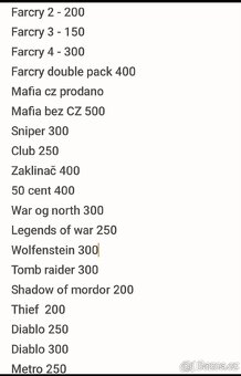 Hry na xbox 360 ceny v textu od 150 - 5