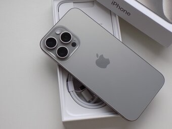 APPLE iPhone 15 Pro MAX 512GB Přírodní Titan-ZÁRUKA-TOP STAV - 5