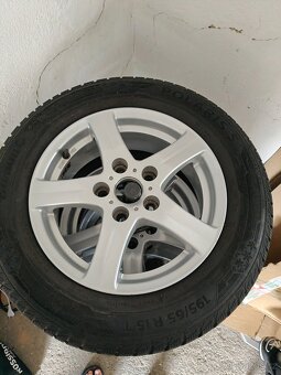 Litá kola 15"+příčníky hakr+2 nosiče na kola - 5