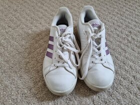 Boty Adidas 37 1/3 tenisky - růžový pruh - 5