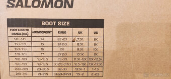 Nové dětské lyžařské boty zn. Salomon - EU29/30 - 5