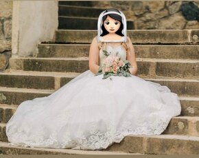 Princeznovské svatební šaty - 5