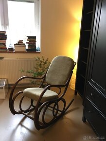 Starožitné houpací křeslo Thonet - 5