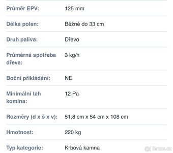 Nabízím krbové kamna ROMOTOP + akumulační nádrž - 5