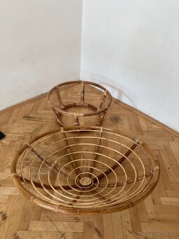 Ratanový papasan, křeslo k odpočinku - 5