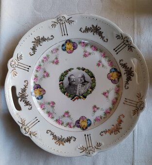 Porcelánové šálky a talíře  - Franz Josef, Rakousko Uhersko, - 5
