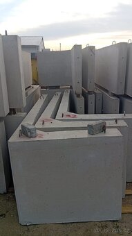 Prvky opěrné zdi, beton, T a L ,zemědělský - 5