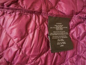 dámská HEAT fialová prošitá lehká péřová bunda šustka zip po - 5