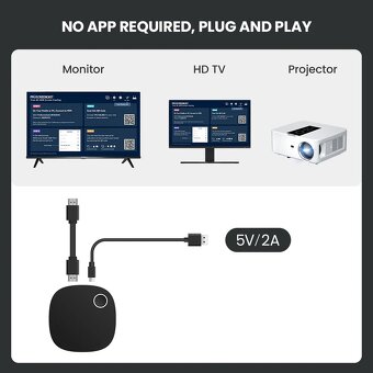 SC01 Miracast Dongle pro TV, 4k@60Hz - 5