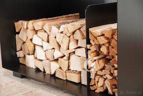 Stojan, zásobník na krbové dřevo 2-BOX Flop 80x45x45cm - 5