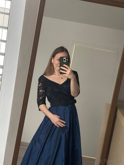 Nádherné plesové šaty velikosti 38 / M - 5