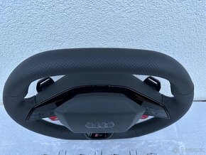 Audi sportovy volant perforovany cierny RS3 RSQ3 RS4 RS5 - 5