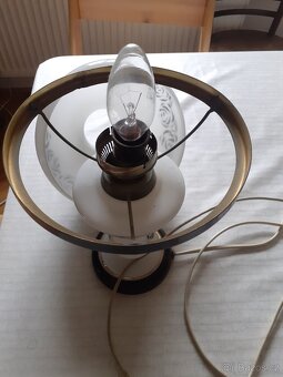 PETROLEJOVÁ LAMPA S RŮŽEMI NA EL. - 5