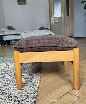 Retro taburet/podnožka 70. léta TON - 5